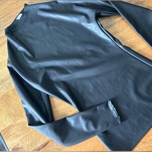 YEEZY YZY FAUX LEATHER WOMANS TOP